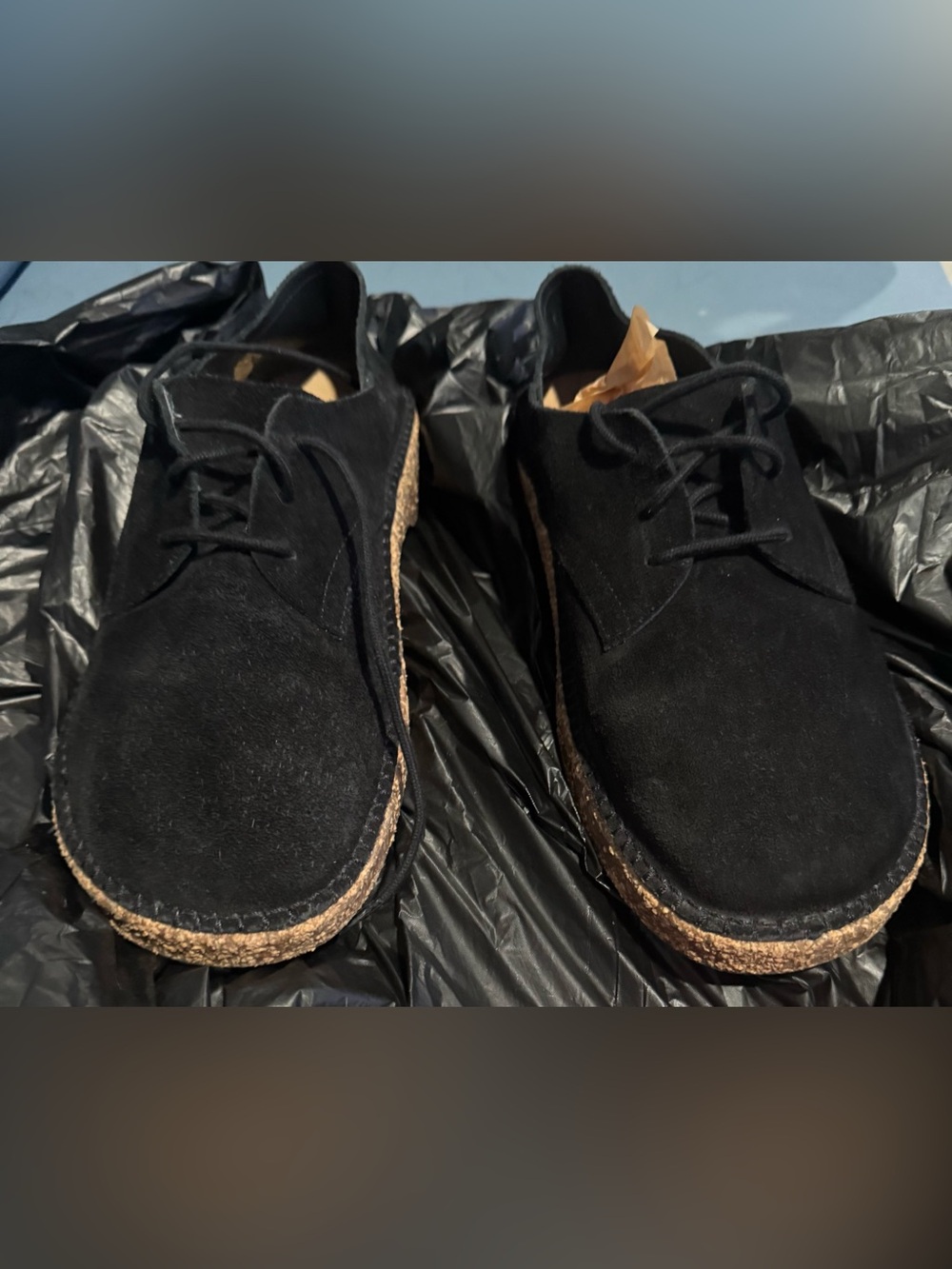 Birkenstock Gary Black Suede Oxford Shoes EU 42 US Men 9 - 9.5 Women 11